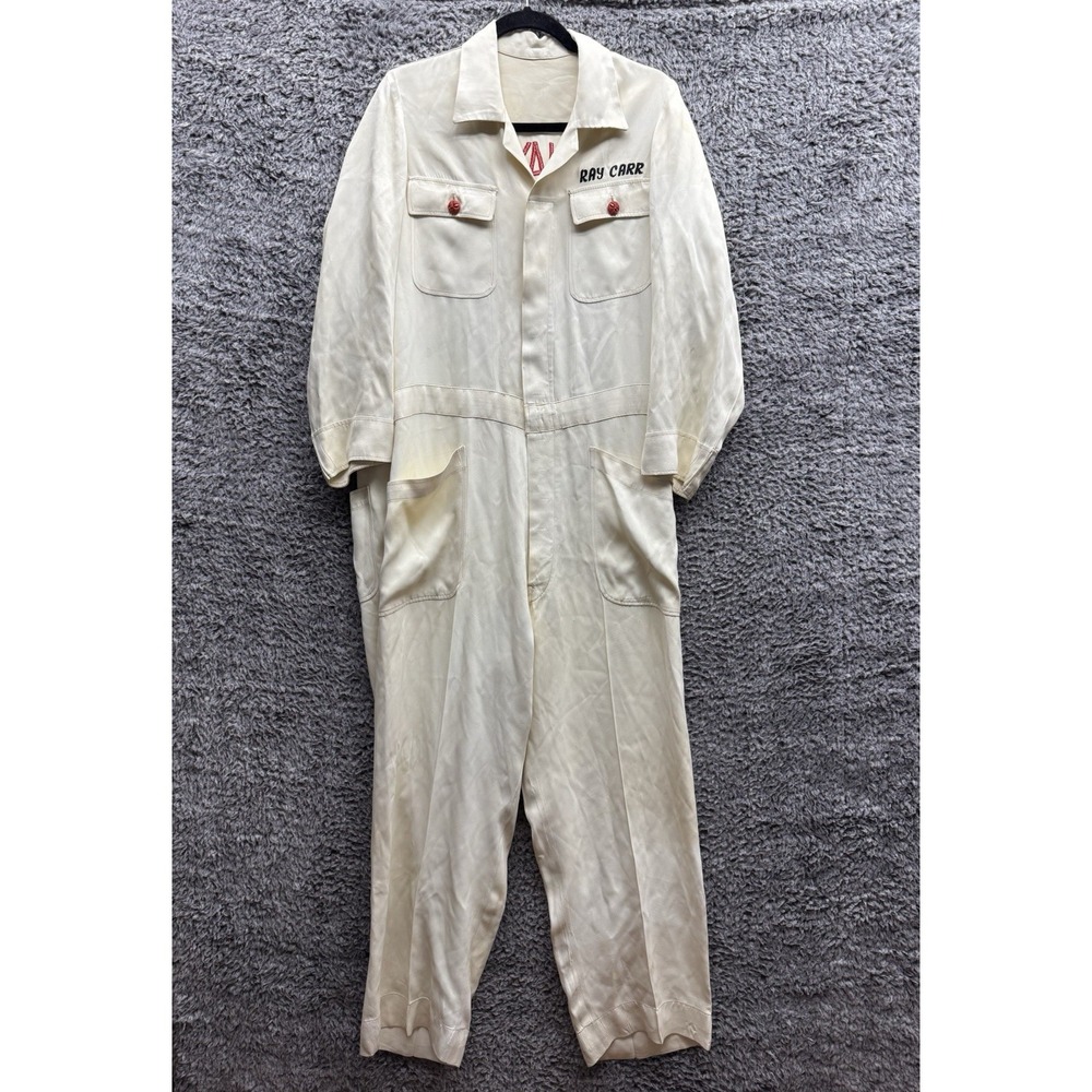 Vintage 70's 80's U.S Air Force/Navy Boiler Jumpsuit Mabuhay Oasis Wrecking Crew